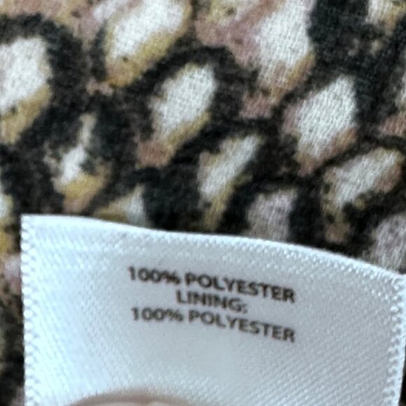 Great Jones Python Print Ruffle Midi Skirt Brown Beige Flowy Boho Size 12 - Picture 11 of 16